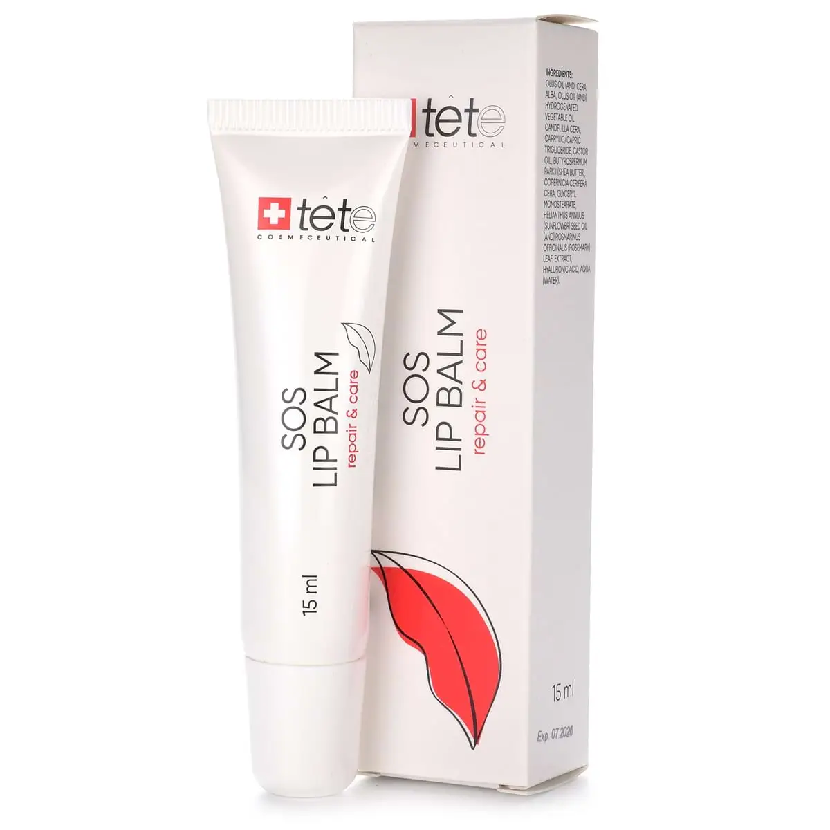 Бальзам для интенсивного восстановления и ухода за кожей губ / SOS Lip Balm, Tete Cosmeceutical - 15 мл Бальзам для интенсивного восстановления и ухода за кожей губ / SOS Lip Balm, Tete Cosmeceutical - 15 мл