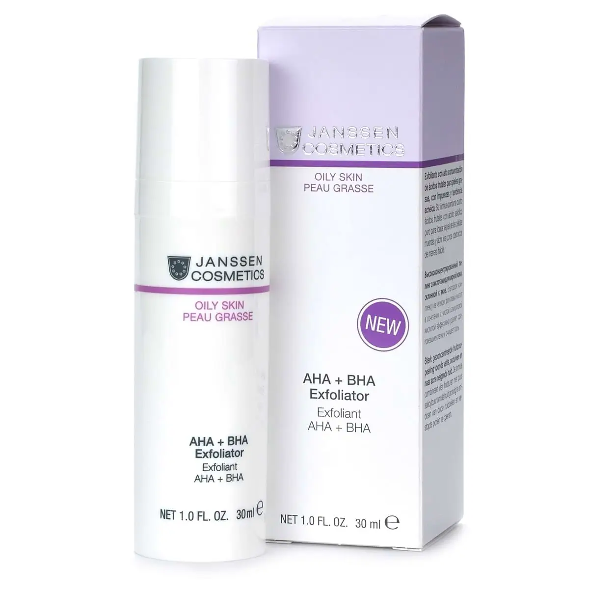 AHA + BHA биокомплекс-эксфолиатор (20% - PH 4.2; 32% - PH 3.6) / AHA + BHA Exfoliator, Oily Skin, Janssen Cosmetics (Янсен косметика), 30 мл AHA + BHA биокомплекс-эксфолиатор (20% - PH 4.2; 32% - PH 3.6) / AHA + BHA Exfoliator, Oily Skin, Janssen Cosmetics (Янсен косметика), 30 мл