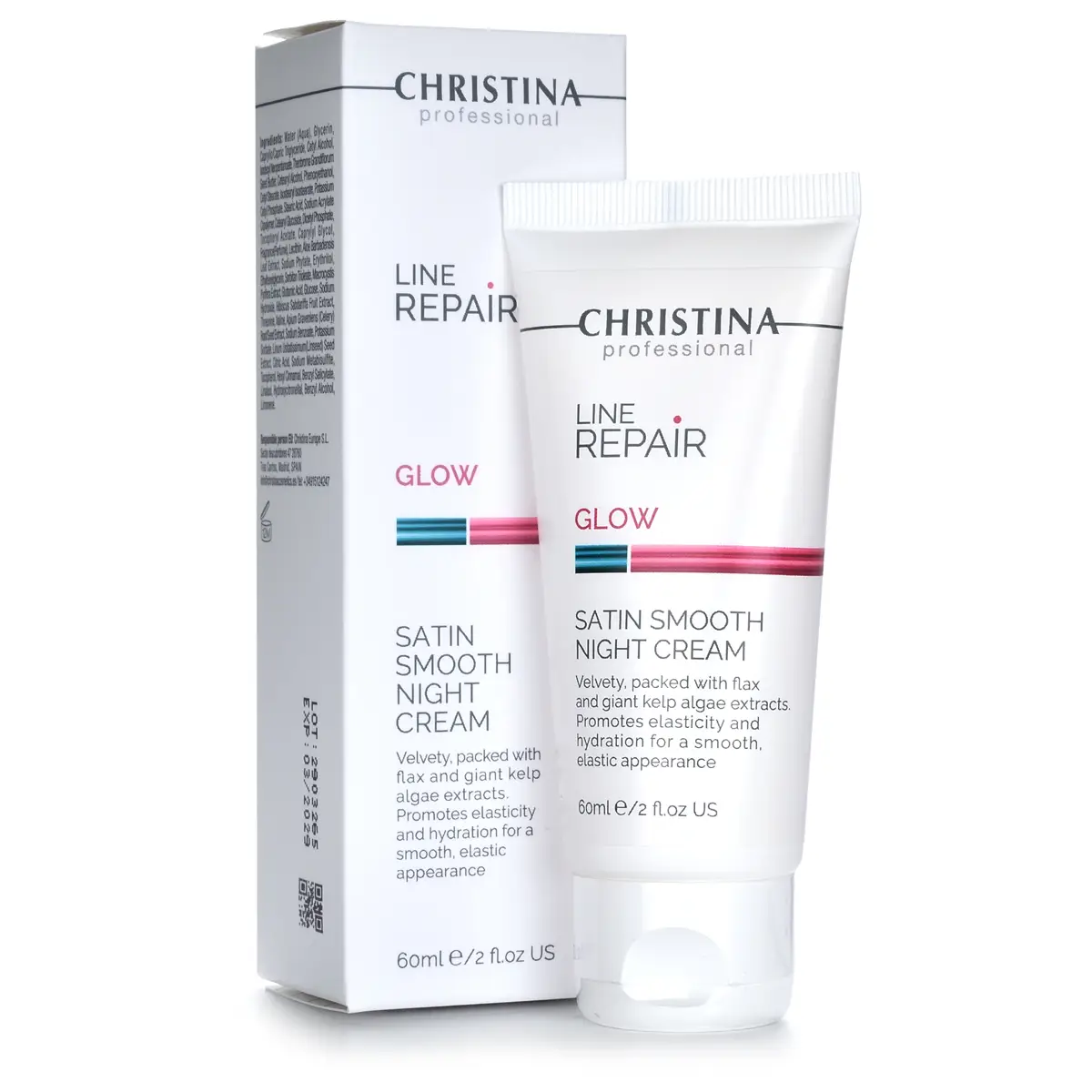 Разглаживающий ночной крем «Сатин» / Glow Satin Smooth Night Cream, Line Repair, Christina (Кристина) - 60 мл