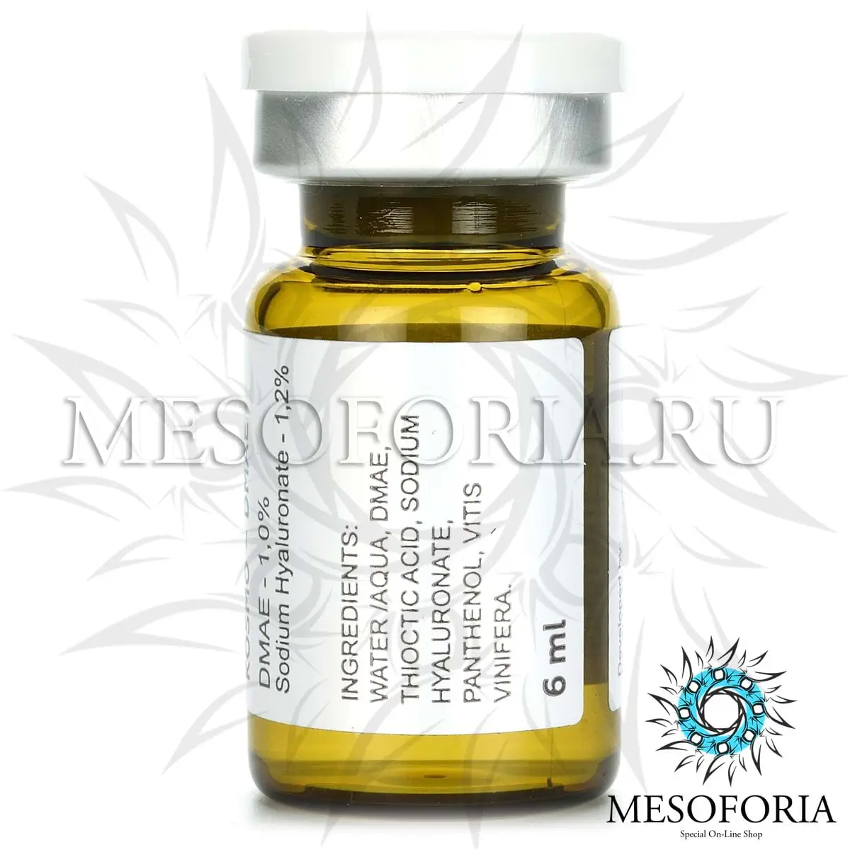 Мезококтейль омолаживающий с KOSMO-DMAE 1% и гиалуроновой кислотой Kosmoteros (Космотерос), 6 мл