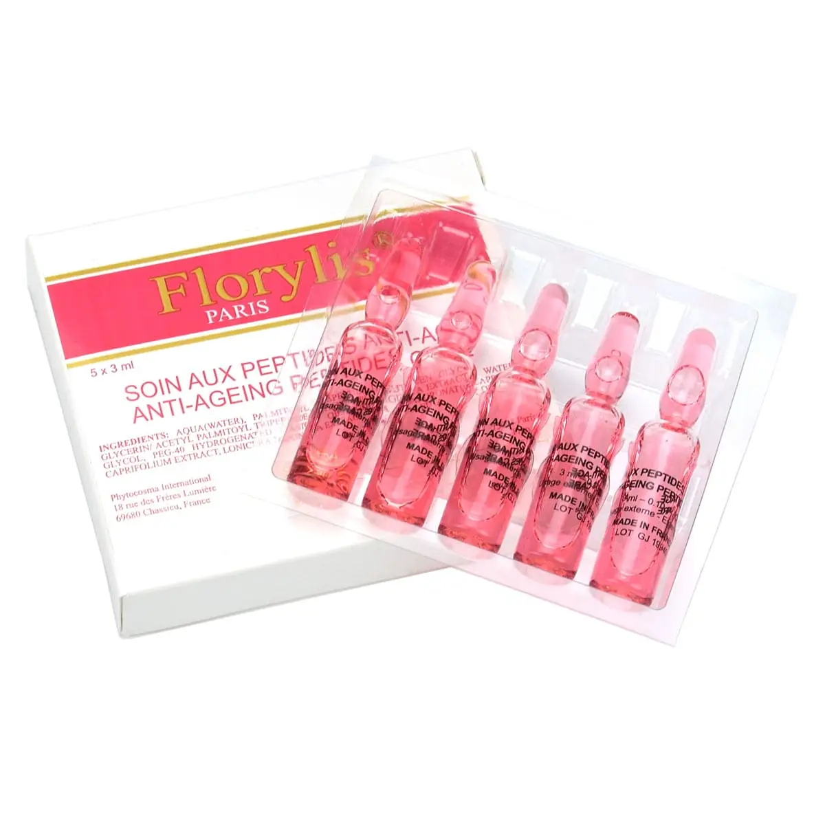 Сыворотка для молодости кожи с олигопептидами / Anti-Ageing Peptides Care, Florylis (Флорилис) - 5 x 3 мл