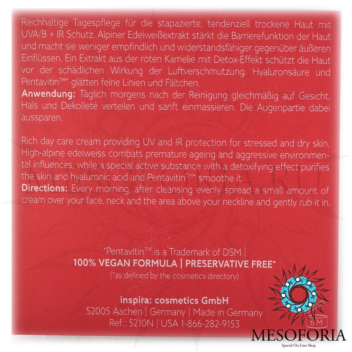 Детоксицирующий обогащенный увлажняющий дневной крем / Detoxifying Day Cream Rich, Inspira Absolue, Janssen Cosmetics (Янсен косметика), 50 мл Детоксицирующий обогащенный увлажняющий дневной крем / Detoxifying Day Cream Rich, Inspira Absolue, Janssen Cosmetics (Янсен косметика), 50 мл
