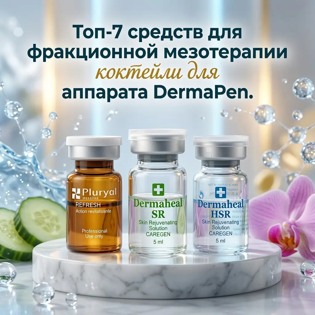 Топ-7 средств для фракционной мезотерапии: коктейли для аппарата DermaPen
