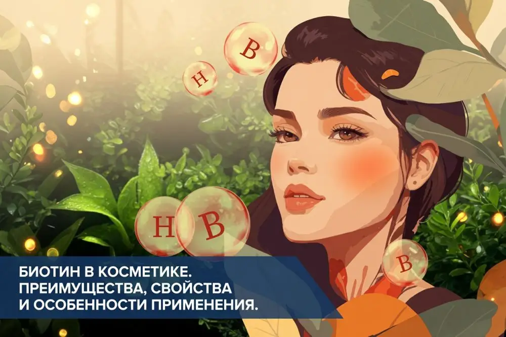Биотин в косметике: свойства витамина B7 для лица, тела и волос
