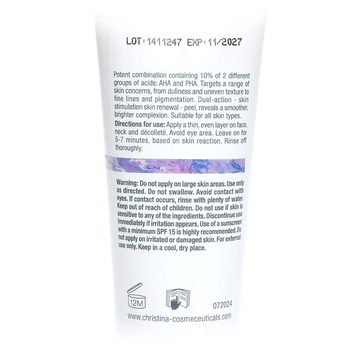 Пилинг-маска 10% AHA+PHA / 10% AHA+PHA Peel Mask, Nuance, Christina (Кристина) - 75 мл