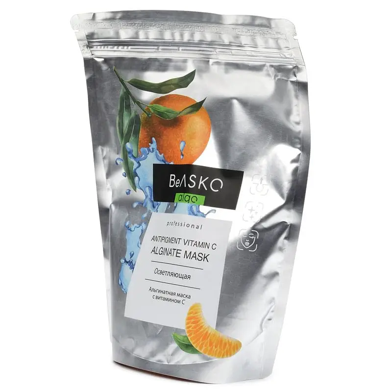 Альгинатная маска осветляющая с витамином С / Antipigment Vitamin C Alginate Mask, BeASKO - 350 гр