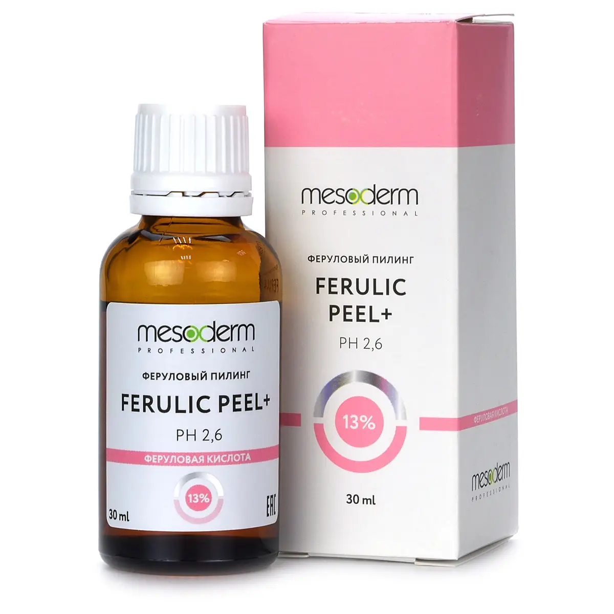 Феруловый пилинг с АНА-РНА комплексом / Ferulic Peel+ 13%, Mesoderm (Мезодерм), 30 мл Феруловый пилинг с АНА-РНА комплексом / Ferulic Peel+ 13%, Mesoderm (Мезодерм), 30 мл