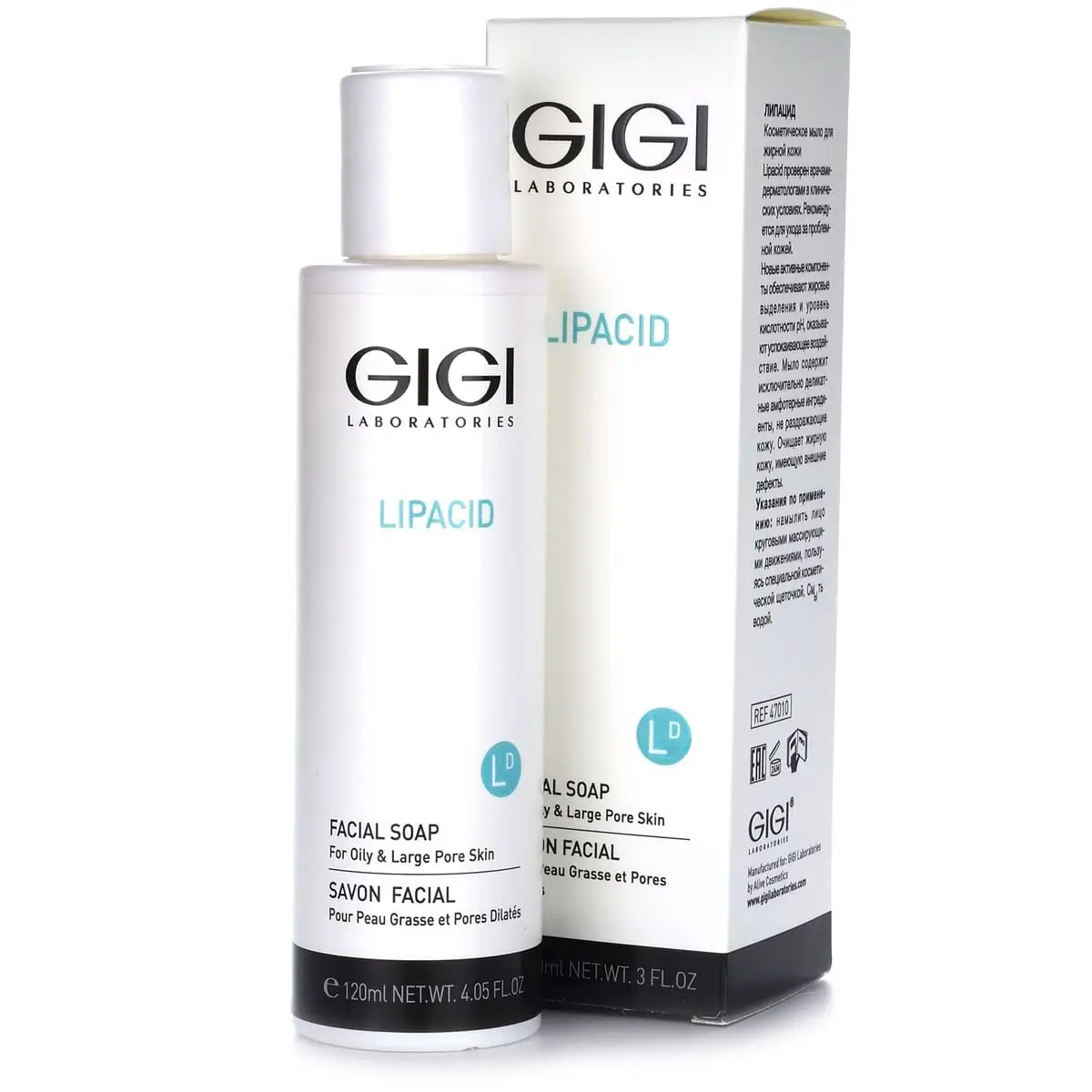 Мыло жидкое для лица / Facial Soap, GiGi, Lipacid, 120 мл