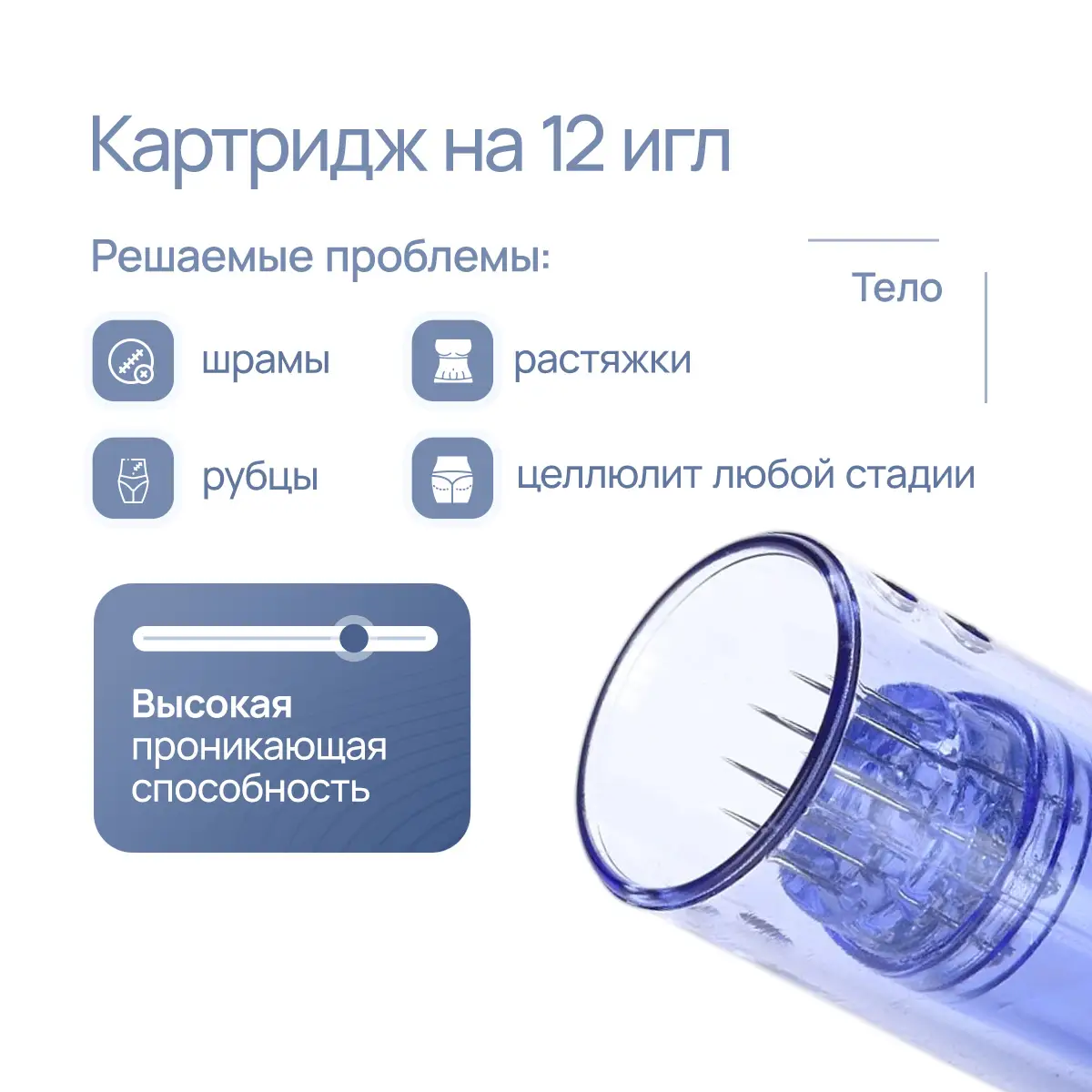 Картридж на 12 игл для DermaPen MesoBox MB-2, MB-3, MB-4 Картридж на 12 игл для DermaPen MesoBox MB-2, MB-3, MB-4