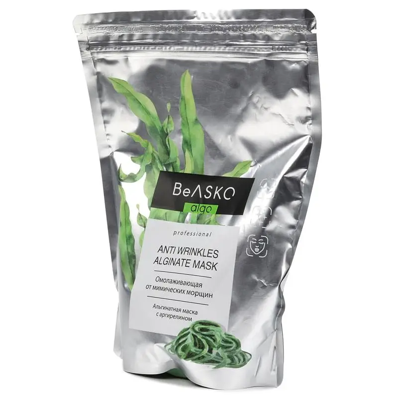 Альгинатная омолаживающая маска от мимических морщин с аргилерином / Anti Wrinkles Alginate Mask, BeASKO - 350 гр