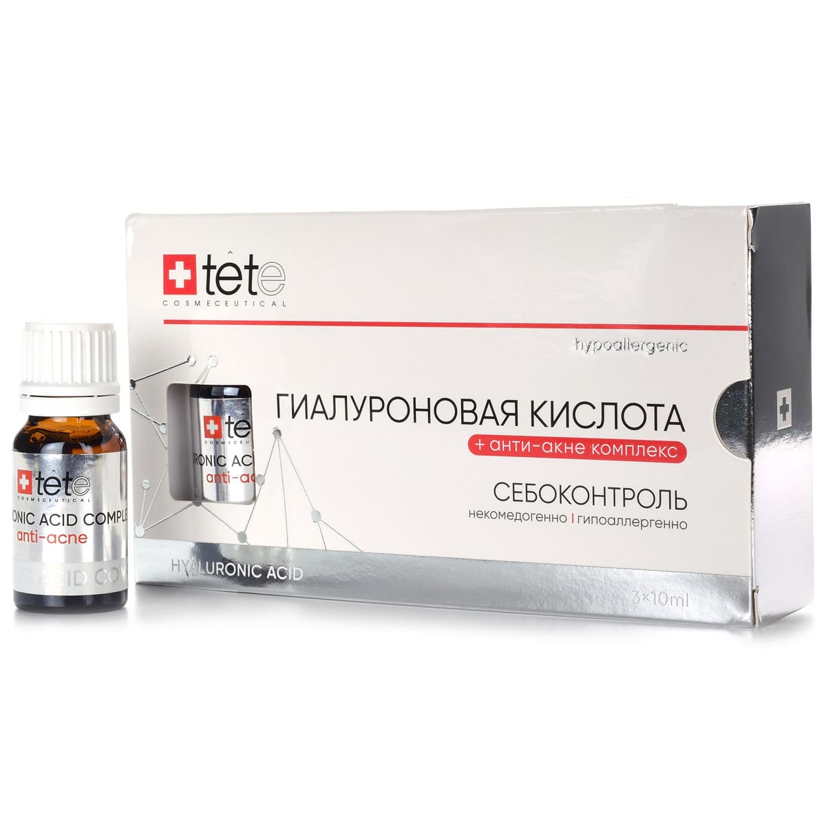 Гиалуроновая кислота + анти-акне комплекс Tete, 30 мл