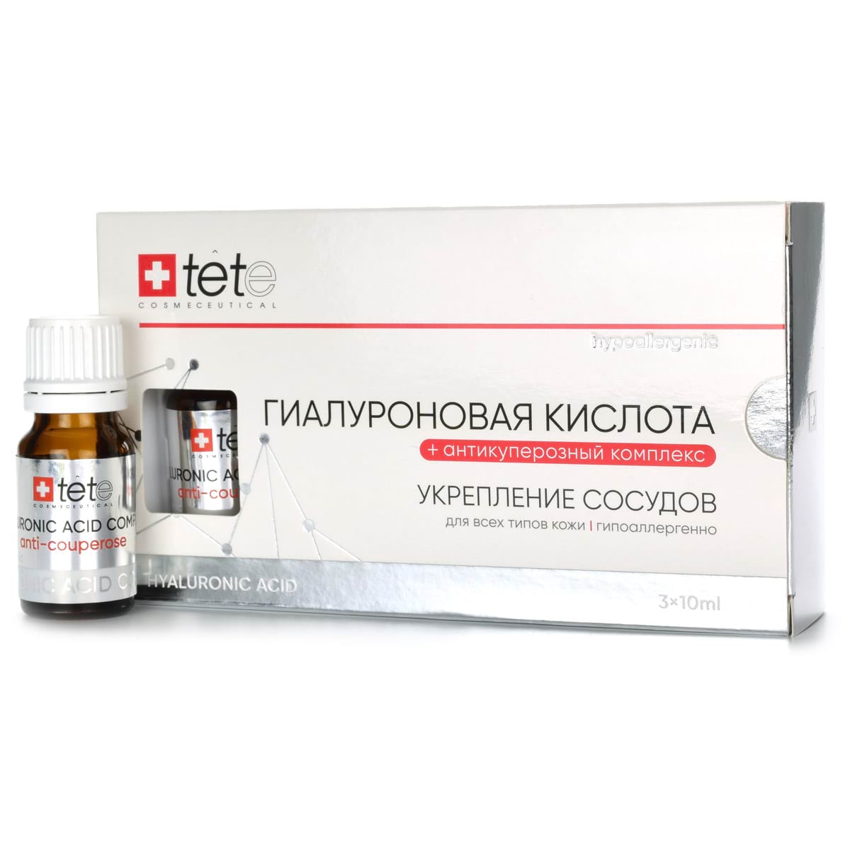 Гиалуроновая кислота + антикуперозный комплекс Tete, 30 мл