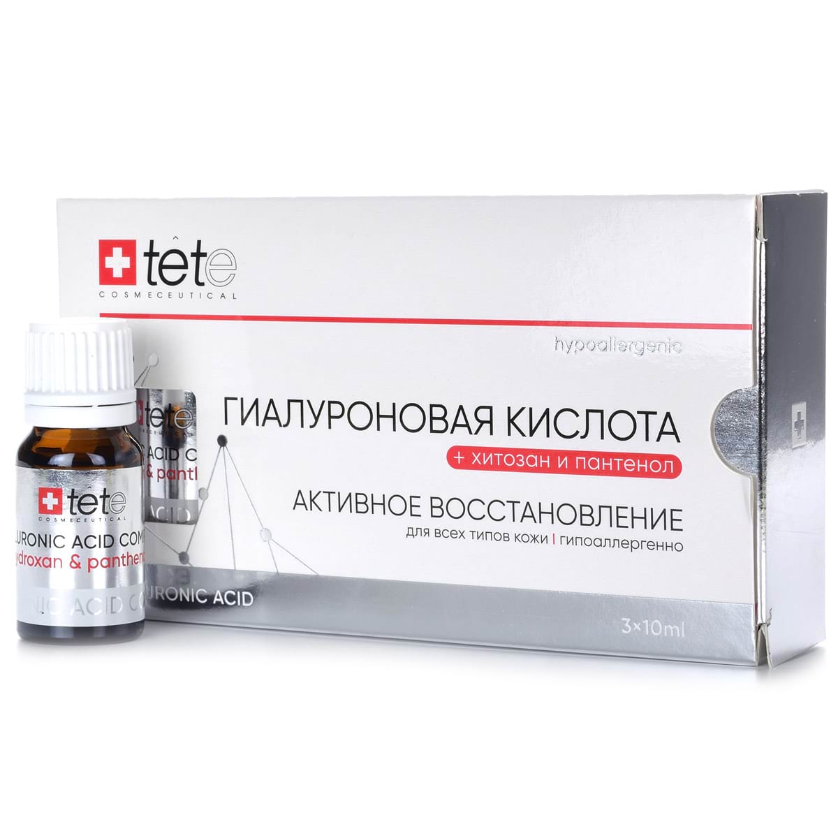 Гиалуроновая кислота + хитозан и пантенол Tete, 30 мл