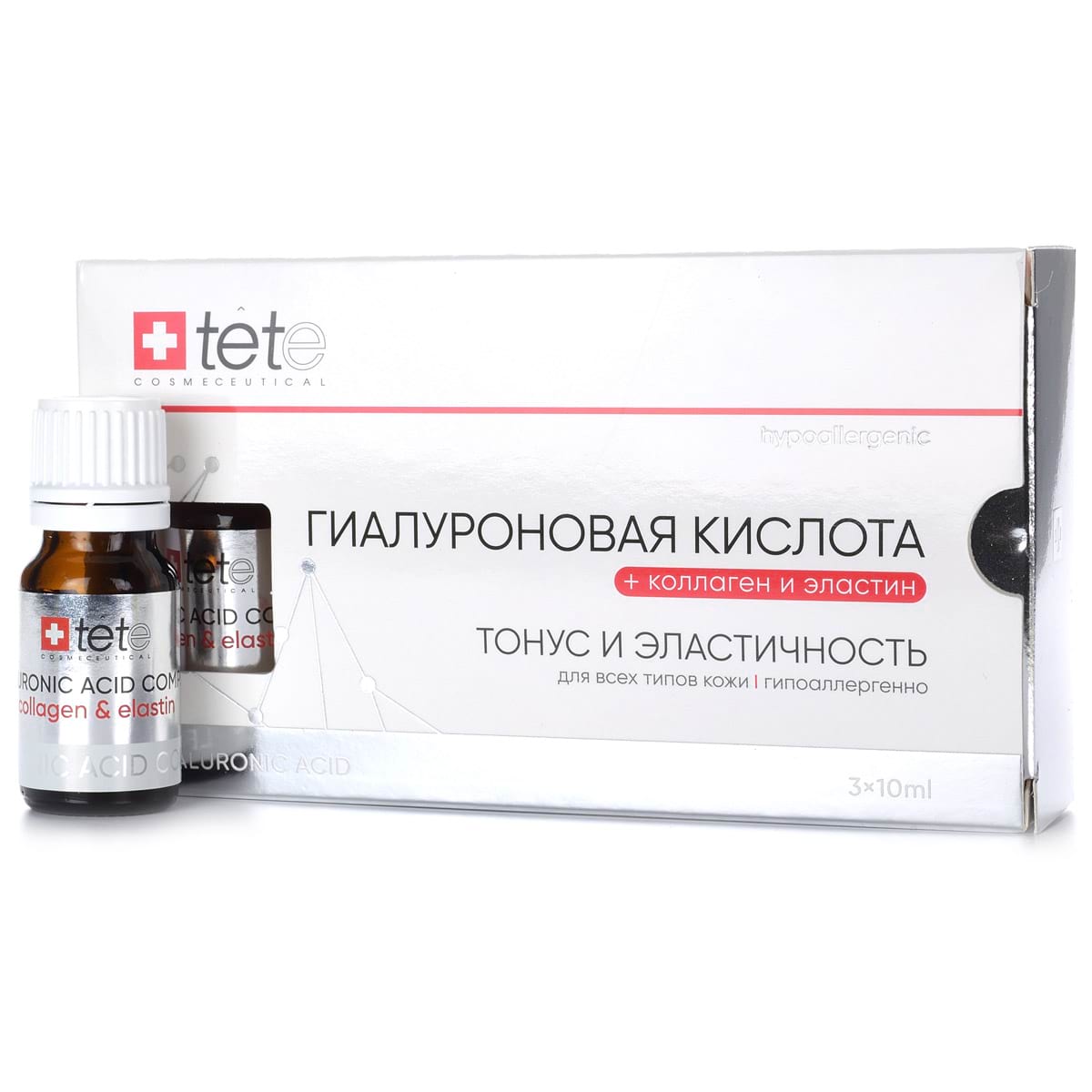Гиалуроновая кислота + коллаген и эластин Tete, 30 мл
