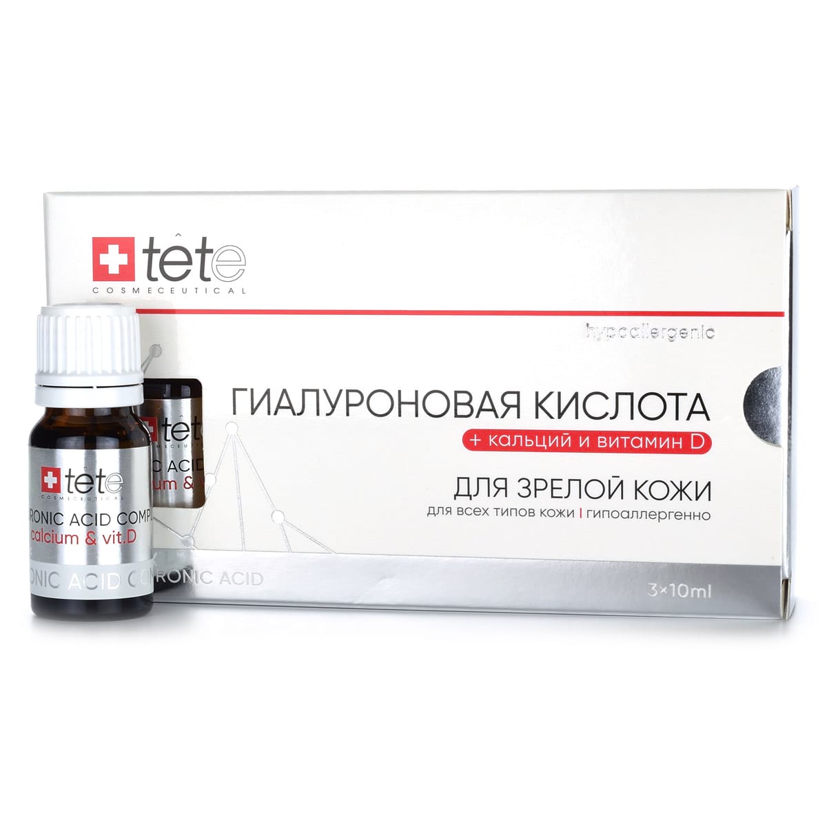 Гиалуроновая кислота + кальций и витамин D, 30 мл Tete