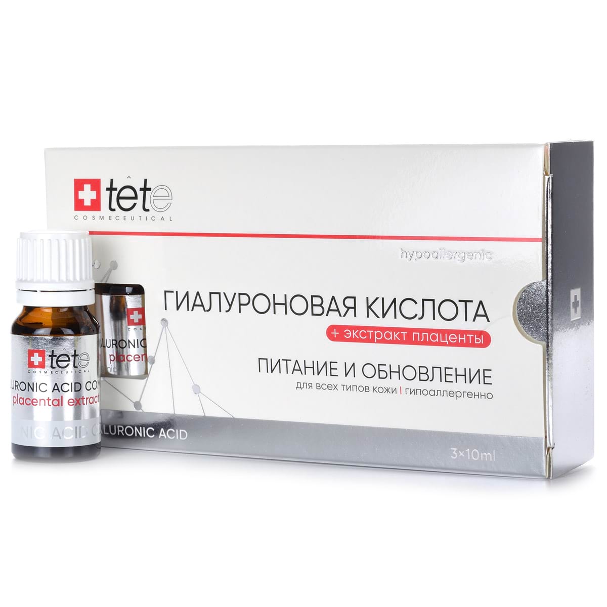 Гиалуроновая кислота + экстракт плаценты, 30 мл Tete