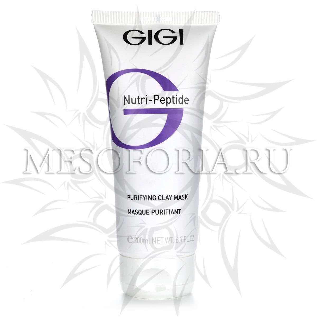 Пептидная очищающая маска для жирной кожи / Purifying Clay Mask, Nutri-Peptide, GiGi (Джи Джи) – 200 мл