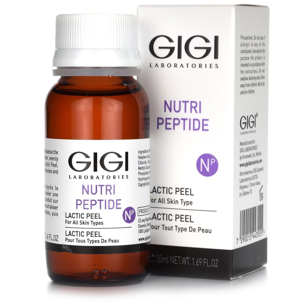 Пептидный молочный пилинг / Lactic Peel, Nutri-Peptide, GiGi (Джи Джи) – 50 мл