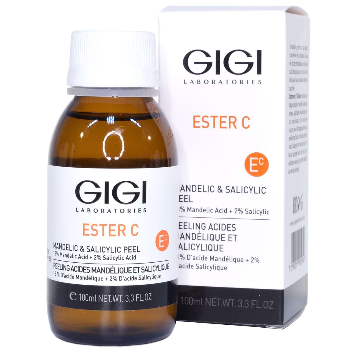 Пилинг-коктейль миндальный 13% + салициловый 2% / Mandelic & Salicylic Peel, Ester C, GiGi (Джи Джи) – 100 мл