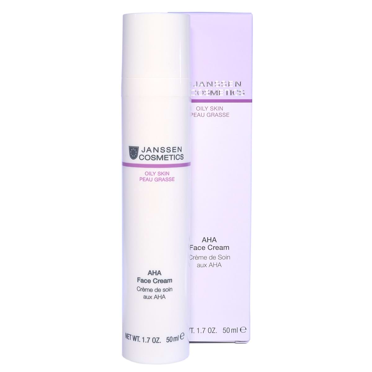 Крем с фруктовыми кислотами / AHA Face Cream, Oily Skin, Janssen Cosmetics (Янсен косметика), 50 мл