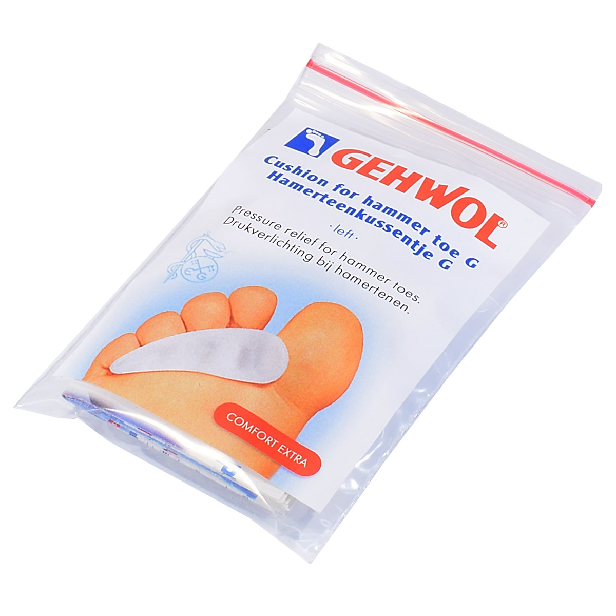 Гель-подушка под пальцы G гриппер, левая / Cushion For Hammer Toe G left, Gehwol (Геволь), 1 шт