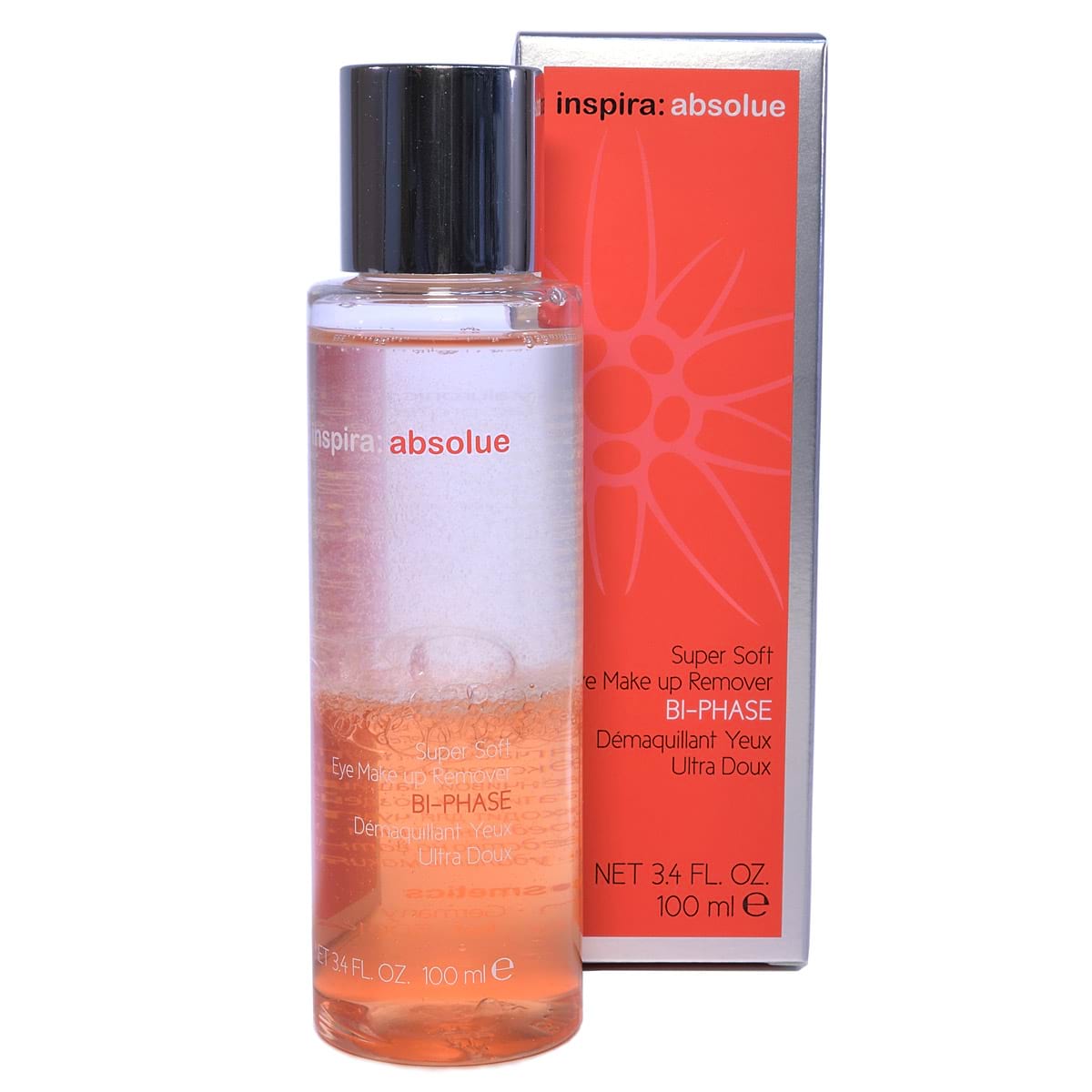 Двухфазный лосьон для снятия макияжа / Super Soft Eye Make Up Remover Bi-Phase, Inspira Absolue, Janssen Cosmetics (Янсен косметика), 100 мл