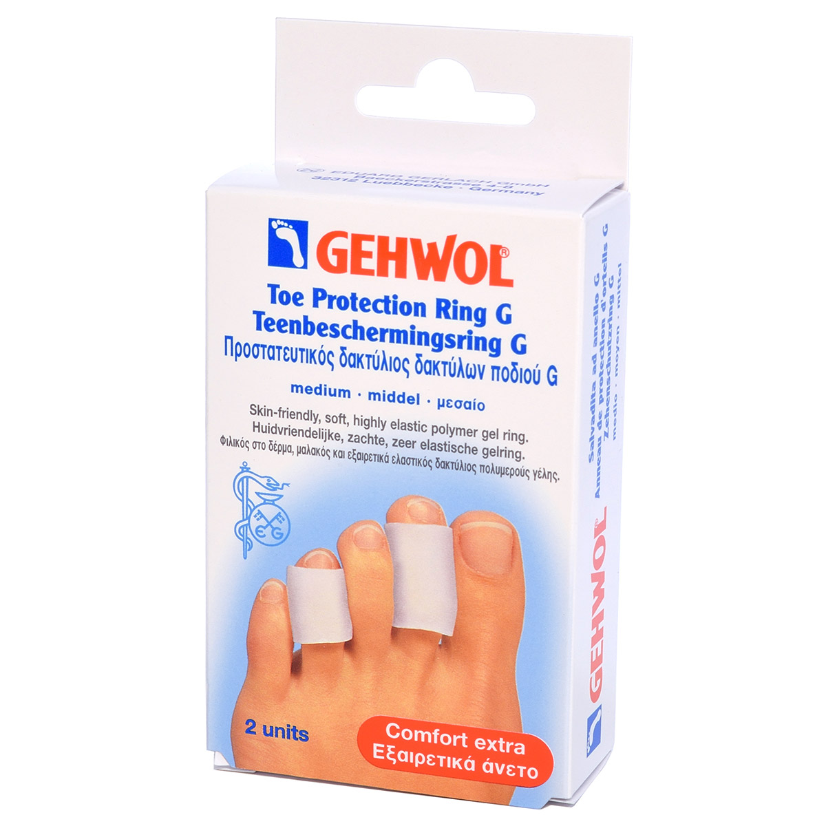 Гель-кольцо G, среднее (30 мм.) / Toe Protection Ring G medium, Gehwol (Геволь), 2 шт