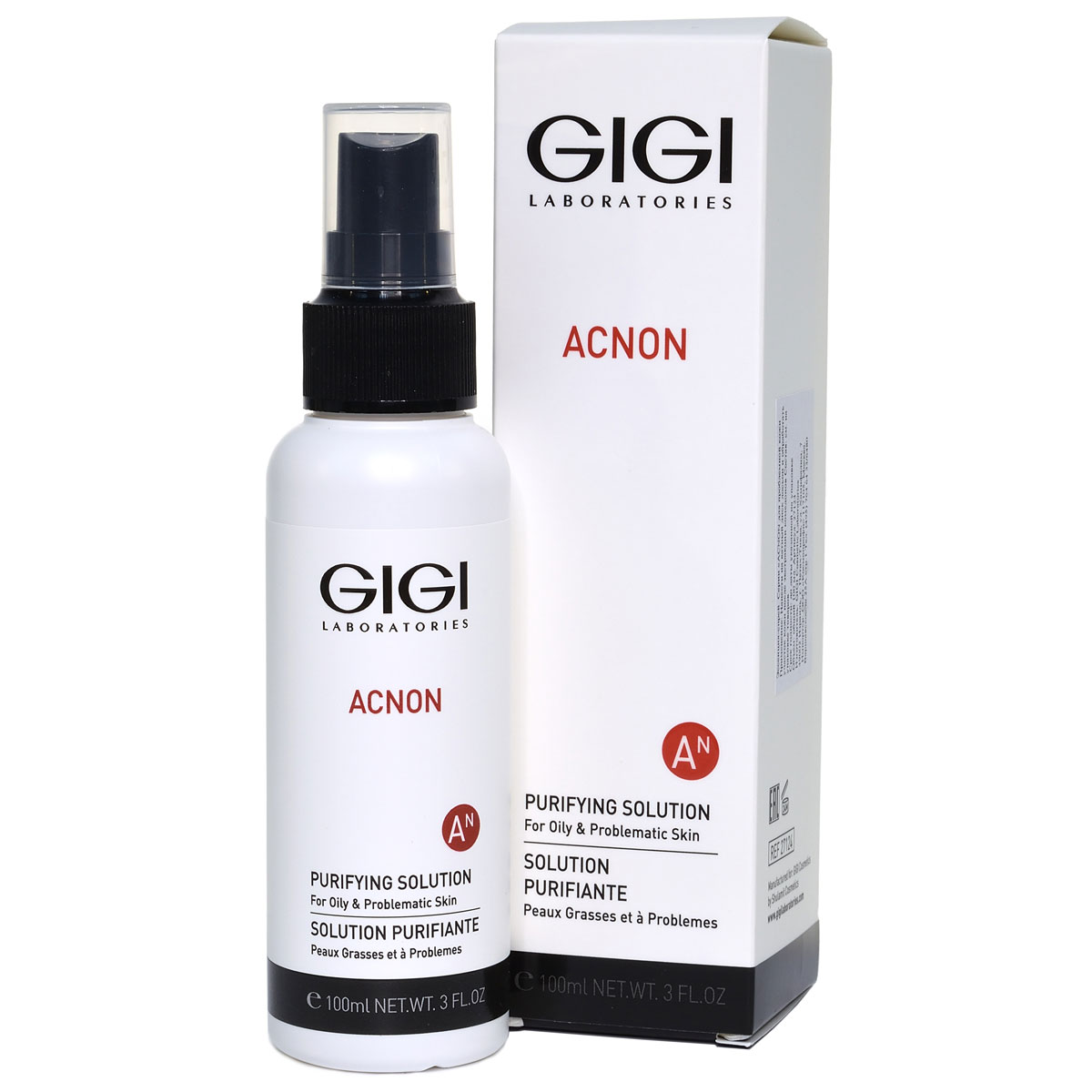 Эссенция-спрей для проблемной и жирной кожи / Purifying Solution, Acnon, GiGi (Джи Джи) – 100 мл