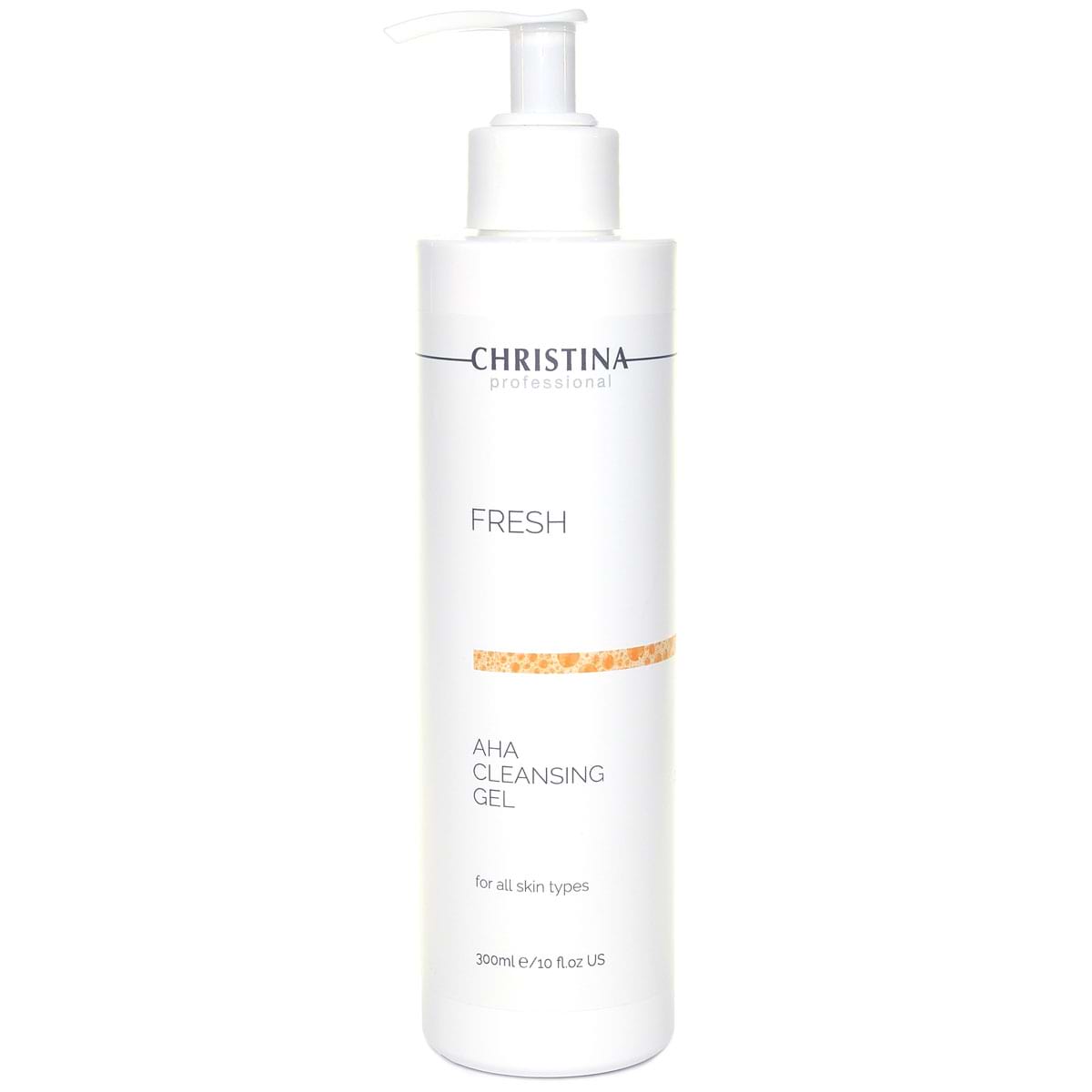 Очищающий гель с фруктовыми кислотами / AHA Cleansing Gel for all skin types, Fresh, Christina (Кристина) – 300 мл