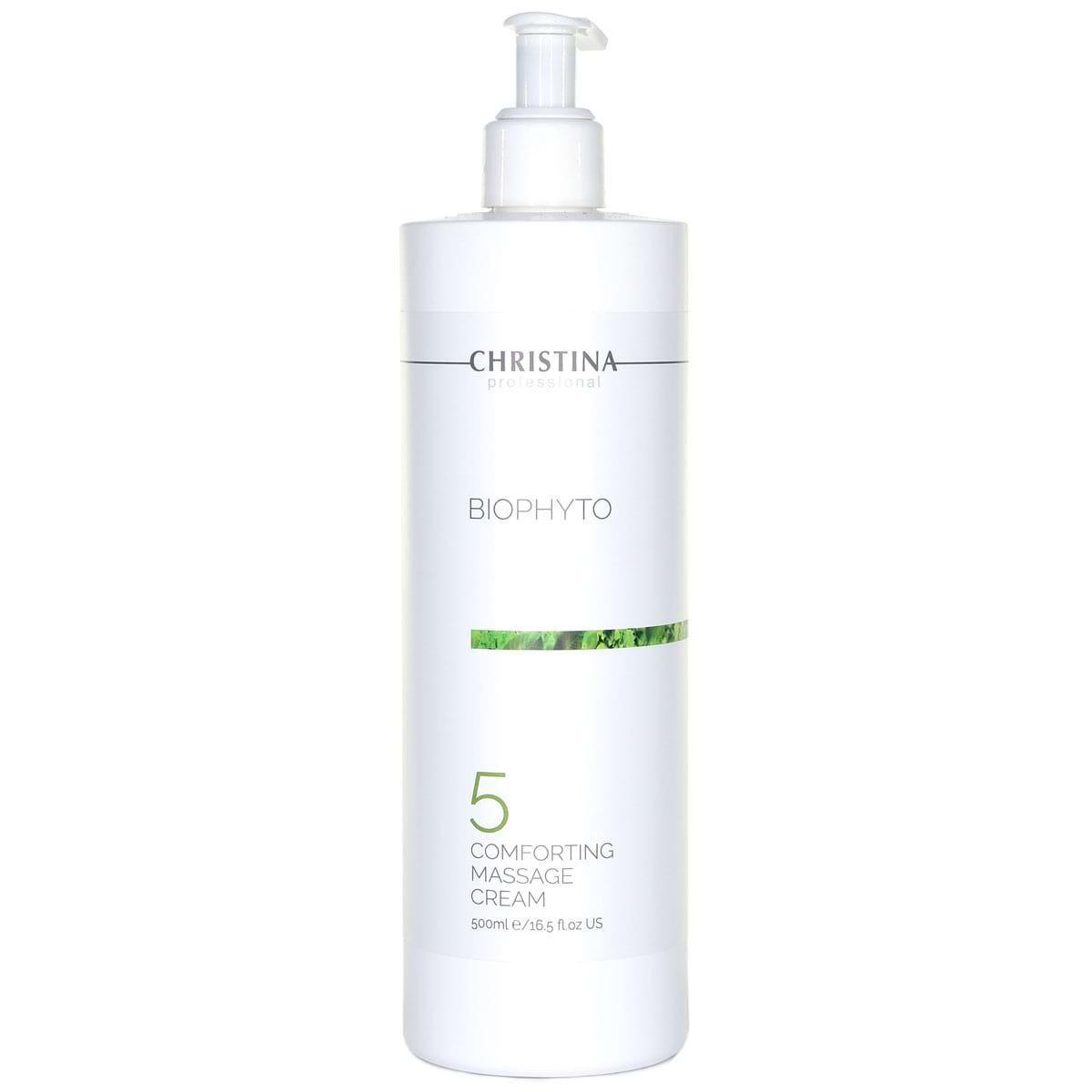Успокаивающий массажный крем (шаг 5) / Comforting Massage Cream, Bio Phyto, Christina (Кристина) – 500 мл