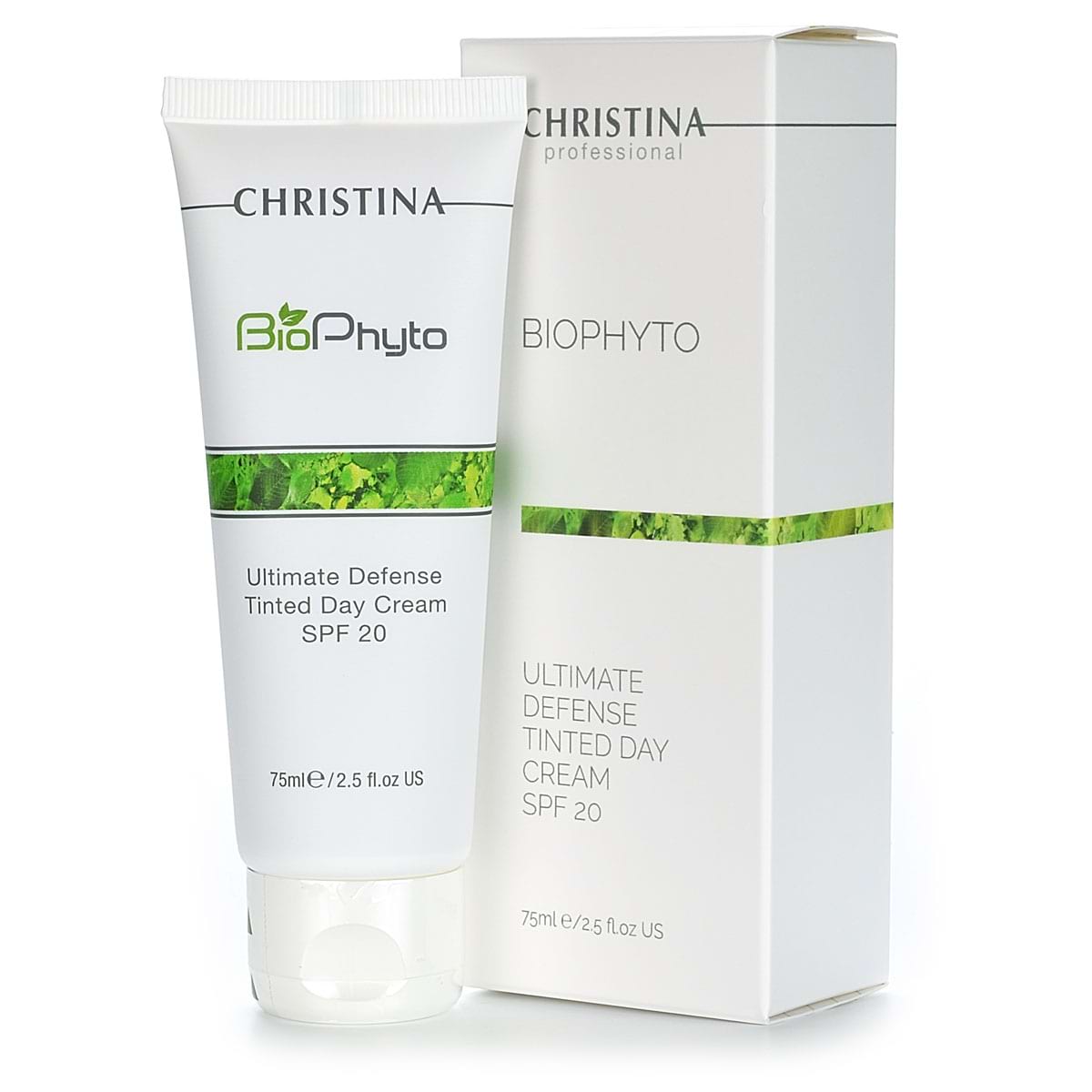 Дневной крем «Абсолютная защита» СПФ 20 с тоном / Ultimate Defense Tinted Day Cream SPF 20, Bio Phyto, Christina (Кристина) – 75 мл