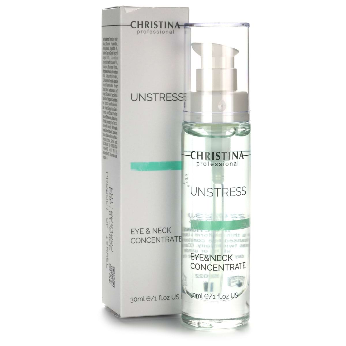 Концентрат для кожи вокруг глаз и шеи / Eye & Neck Concentrate, Unstress, Christina (Кристина) – 30 мл