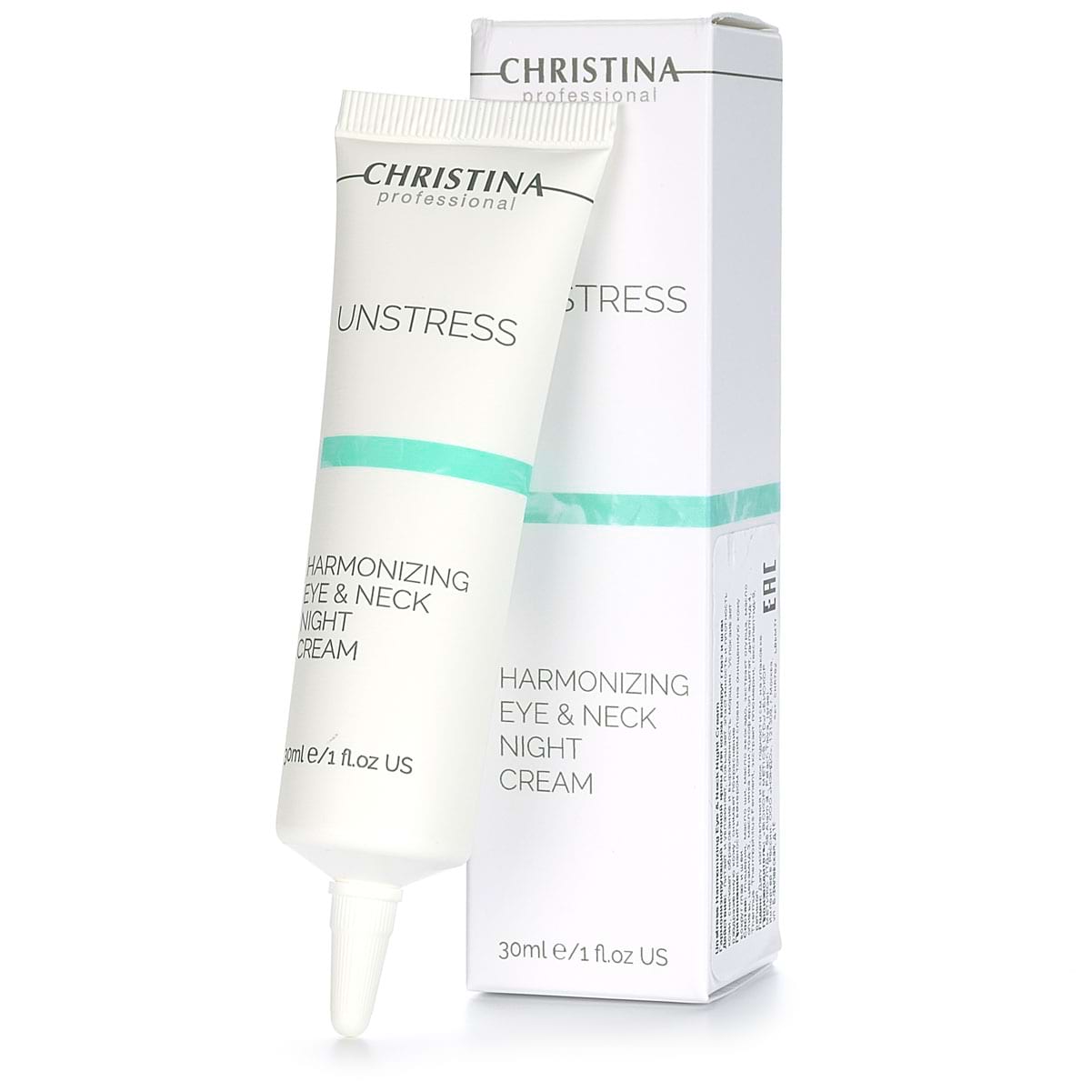 Гармонизирующий ночной крем для кожи вокруг глаз и шеи / Harmonizing Eye & Neck Night Cream, Unstress, Christina (Кристина) – 30 мл
