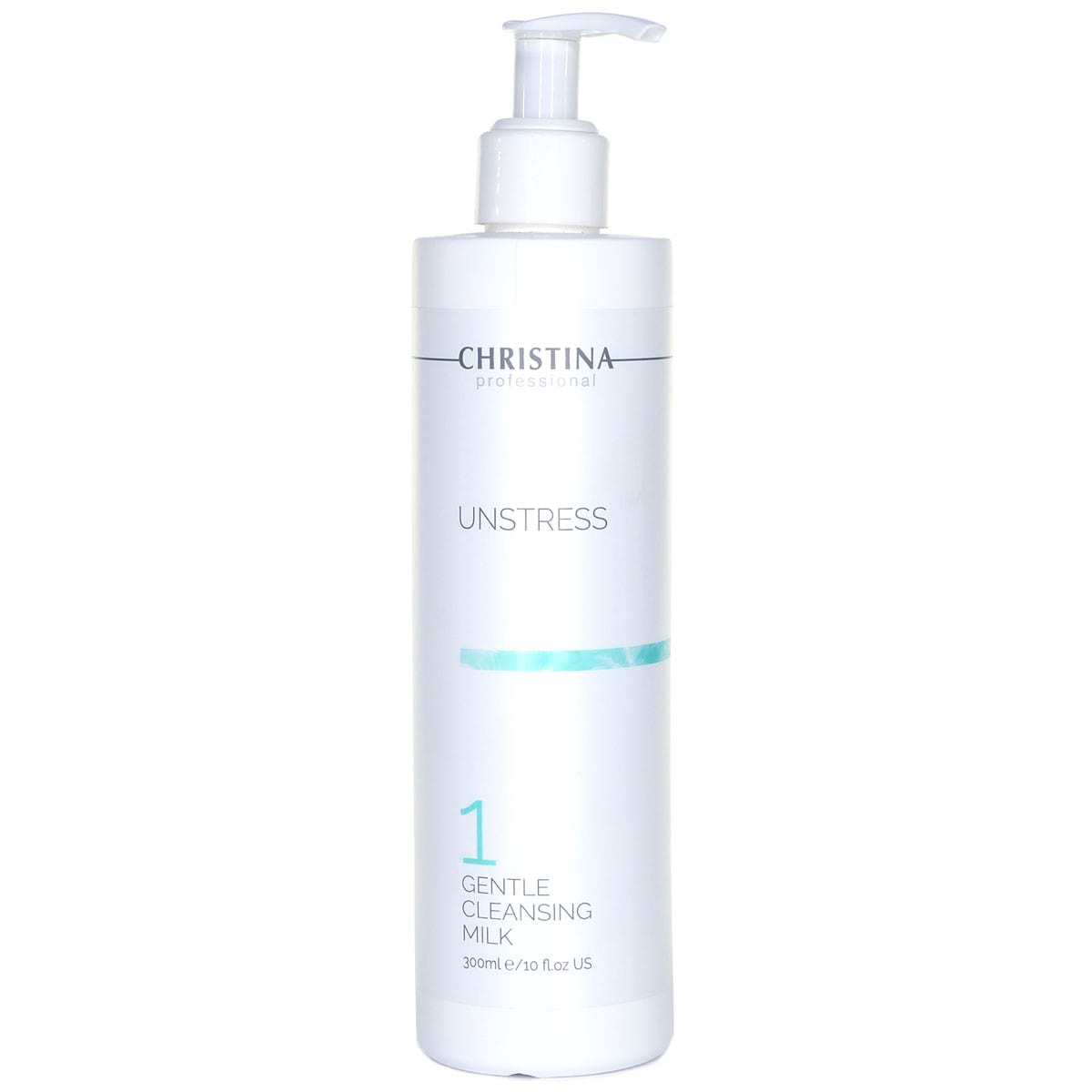 Нежное очищающее молочко (шаг 1) / Gentle Cleansing Milk, Unstress, Christina (Кристина) – 300 мл