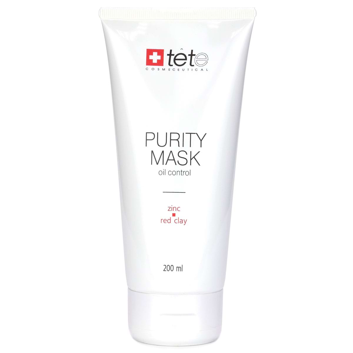 Себорегулирующая очищающая маска с цинком и красной глиной / Purity Mask Oil Control, Tete Cosmeceutical – 200 мл