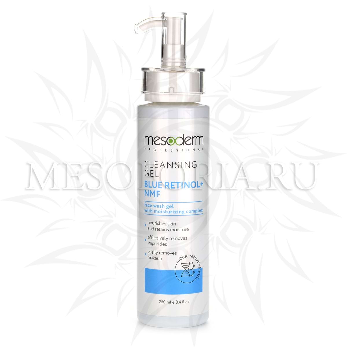 Очищающий гель / Cleansing Gel Blue Retinol + NMF, Mesoderm (Мезодерм), 250 мл