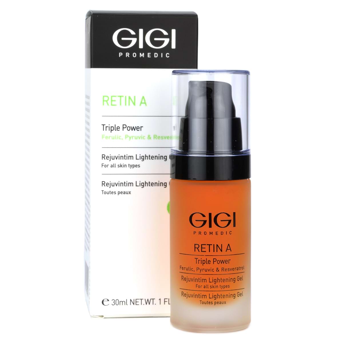 Отбеливающий гель для деликатных зон / RejuvIntim Lightening Gel, Retin A, GiGi (Джи Джи) – 30 мл