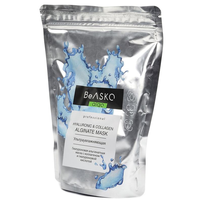 Гиалуроновая альгинатная маска ультраувлажняющая с коллагеном и гиалуроновой кислотой / Hyaluronic & Collagen Alginate Mask, BeASKO – 350 гр