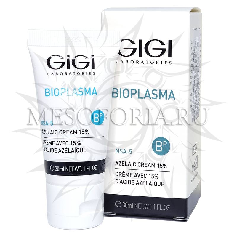 Азелаиновый крем для жирной кожи / Azelaic Cream, Bioplasma, GiGi (Джи Джи) – 30 мл