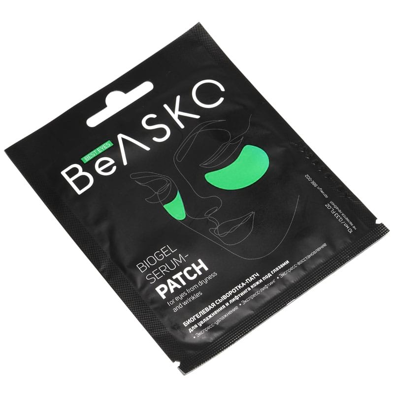 Биогелевая сыворотка-патч для увлажнения и лифтинга кожи под глазами / Biogel Serum-Patch For Eyes From Dryness And Wrinkles, Best Eyes, BeASKO — 10 мл
