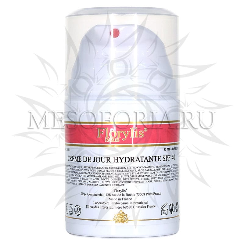 Увлажняющий крем с защитой СПФ 40 / Creme De Jour Hydratante SPF 40, Florylis (Флорилис) – 50 мл