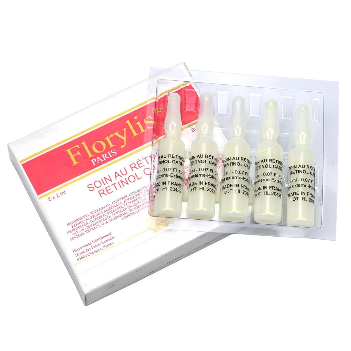 Концентрат с ретинолом и FCE голубой лилии / Soins Retinol, Florylis (Флорилис) – 5 x 2 мл