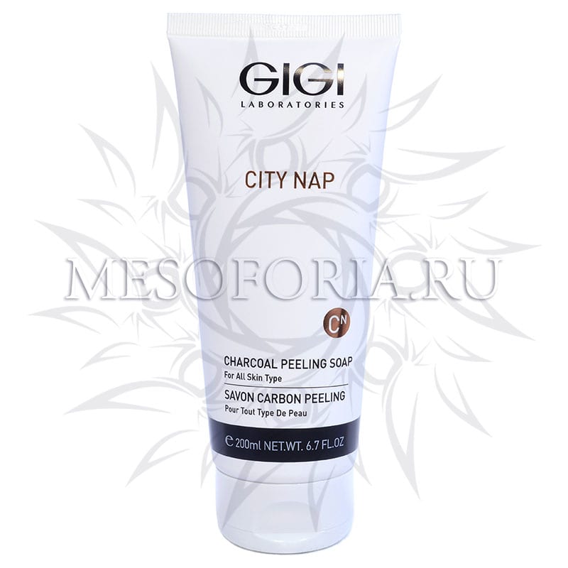 Мыло жидкое для лица / Charcoal Peeling Soap, City NAP, GiGi (Джи Джи) – 200 мл