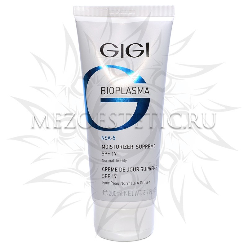 Крем увлажняющий для жирной кожи с SPF 17 / Moist Supreme SPF 17, Bioplasma, GiGi (Джи Джи) – 200 мл