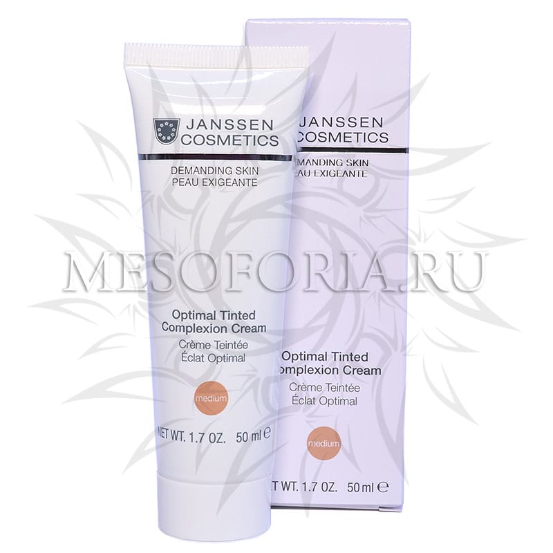 Дневной крем «Оптимал Комплекс» Medium (SPF 10) / Optimal Tinted Complexion Cream Medium, Demanding skin, Janssen Cosmetics (Янсен косметика), 50 мл