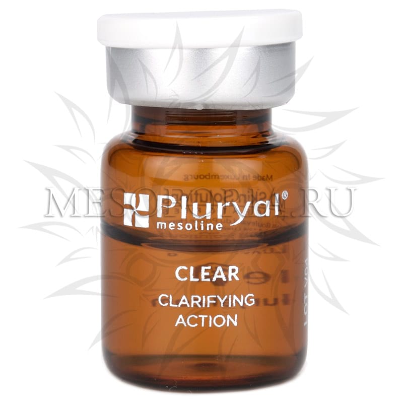 Clear Action Purifiante (Акне, жирная кожа, пигментация), Mesoline Pluryal (Мезолайн Плюриал), 5 мл