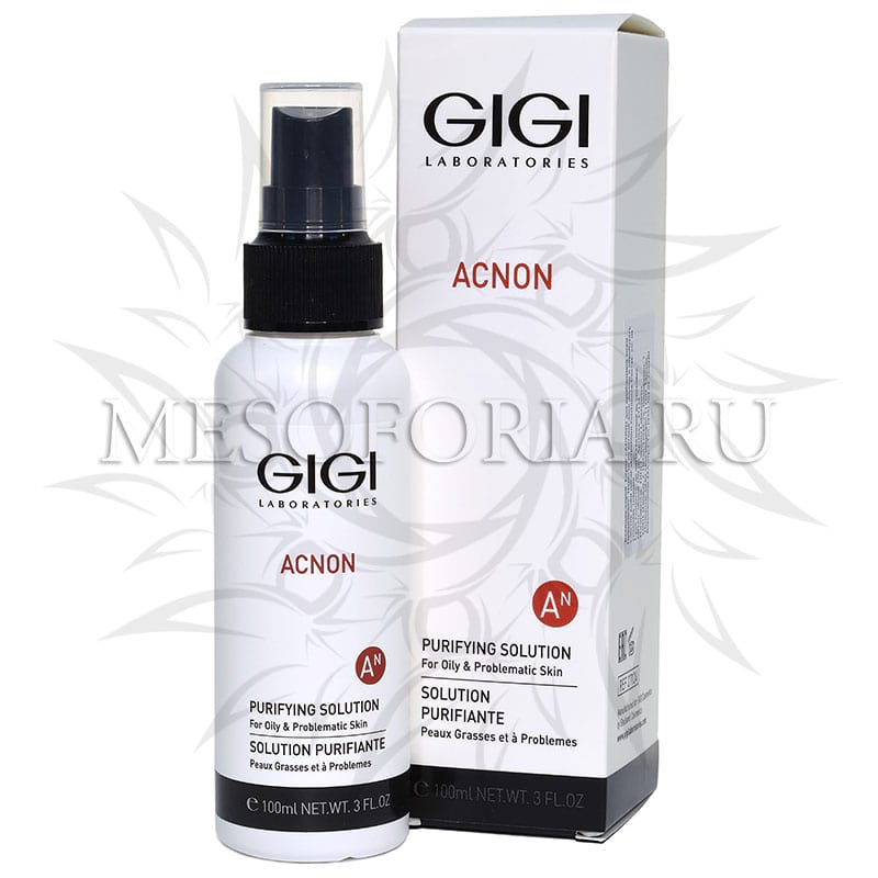 Эссенция-спрей для проблемной и жирной кожи / Purifying Solution, Acnon, GiGi (Джи Джи) – 100 мл