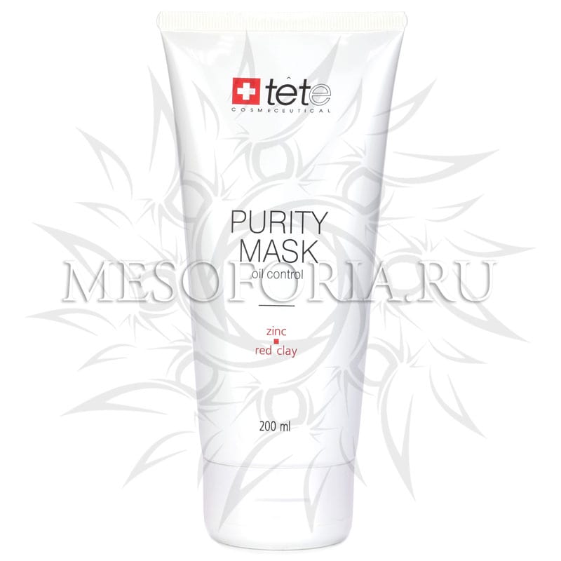 Себорегулирующая очищающая маска с цинком и красной глиной / Purity Mask Oil Control, Tete Cosmeceutical – 200 мл