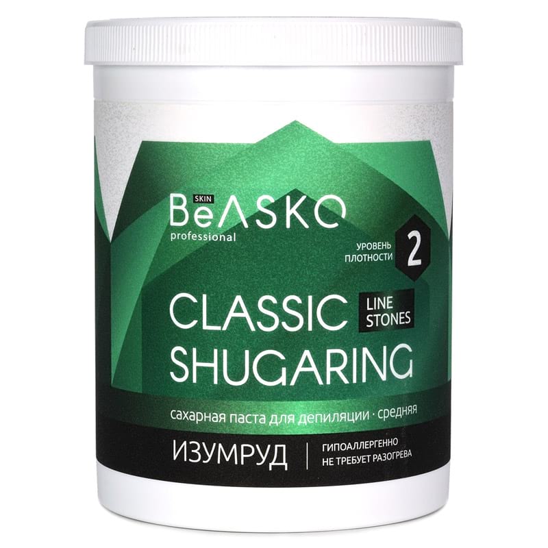 Сахарная паста для депиляции «Изумруд» (Средняя) Shugaring Stones BeASKO Skin – 1500 гр