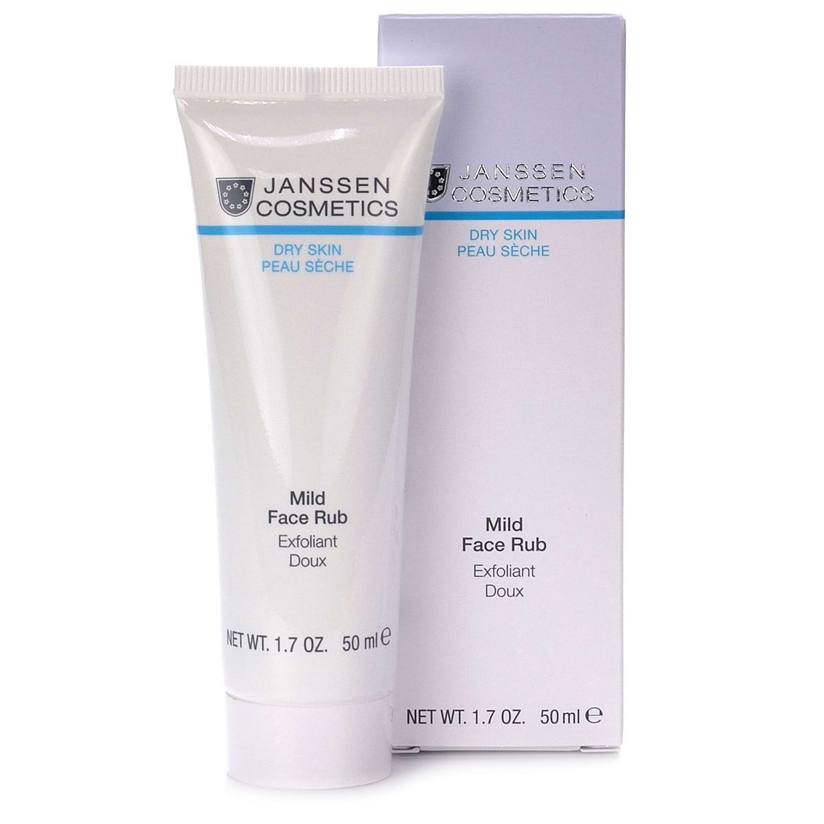 Мягкий скраб с гранулами жожоба / Mild Face Rub, Dry Skin, Janssen Cosmetics (Янсен косметика), 50 мл